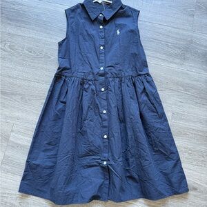 Polo Sleeveless Button-Up Dress